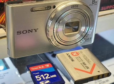 Sony Cyber-shot DSC-W830 Silver 20.1MP 8x Zoom Digital Camera