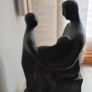 Henry Moore "Family Group" Sculpture on Marble Base Image 4