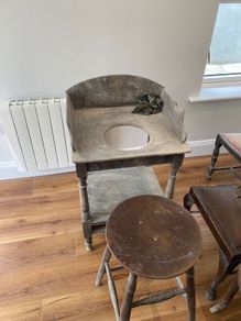 Antique chairs and stools