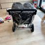Out n about double buggy V4 double nipper Raven Black Image 2