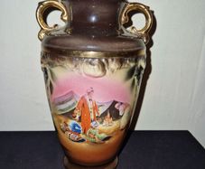 1940's hand painted vase