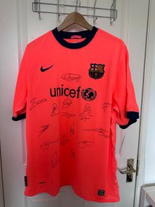 Genuine Barcelona FC Nike Jersey Signed