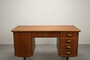 Danish Mid-Century Modern Teak Desk with Unique Top