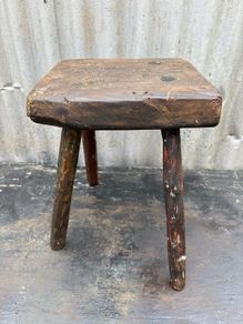Primitive hedge stool c1800