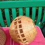 pair of vintage wicker light shades Image 7