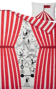 Circus stripes Busenkel SINGLE duvet cover and pillowcase