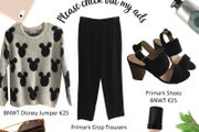 BNWT Ladies Disney Jumper, Trousers and Shoes
