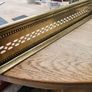 19th Cent.pierced brass fender.c 133 cm x 33 cm Image 5