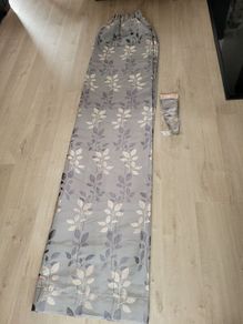 Pair of Extra Long Curtains & tie-backs (250cm Drop x 229cm Wide)