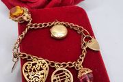 vintage 9 ct charm bracelet