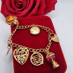 vintage 9 ct charm bracelet