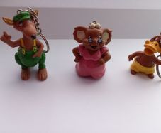 3 X Vintage Schleich Blinky Bill Keyrings