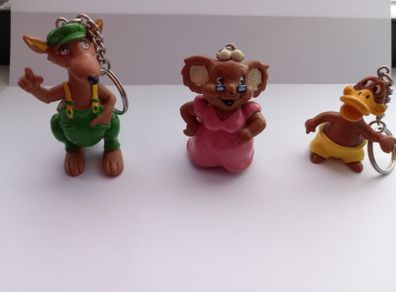 3 X Vintage Schleich Blinky Bill Keyrings