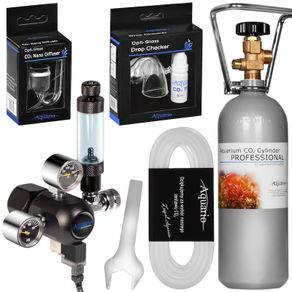 Aquario Professional 2.0 - CO2 set with solenoid valve + 5l bottle