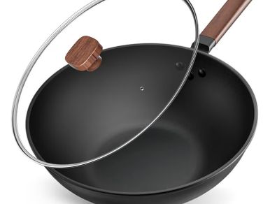 33cm carbon steel non-stick wok (originally 50 EUR)
