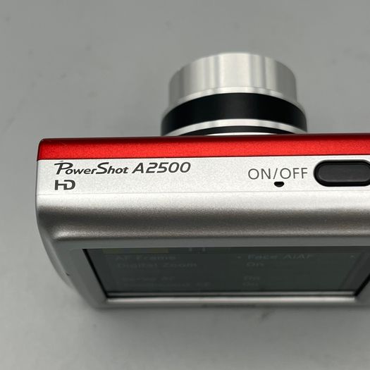 Canon PowerShot A2500 16MP Digital Camera Red - Full Kit