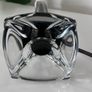 A beautiful glass signed table lamp by Flygsfors, Sweden Image 6