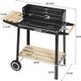 Charcoal BBQ Trolley Grill Outdoor Cooking Image 6