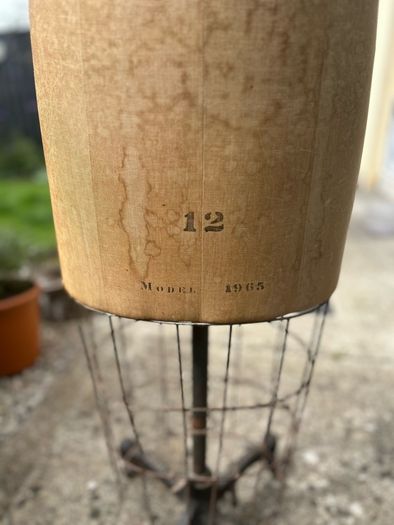 Vintage Wolf Model Dress Form Original Cast Iron Stand