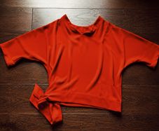 Gallery oversized red blouse