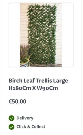 Birch Leaf Trellis Large - Brand new