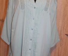 Julietta aquamarine green embroidered blouse size UK20/22 EU48/50 Perfect condition Postage included