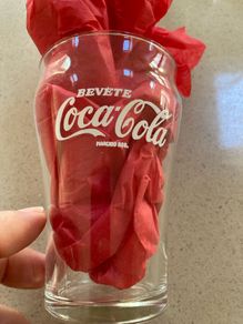Coca Cola rare set of Mini Italian glasses 50's 60's