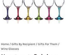 Newgrange Rainbow Wine Glass Set of 6