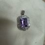 Silver Amethyst pendant Image 4
