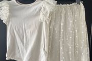 Girls skirt and top set co ord