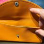 TODS Wallet Leather Foldover  Orange NEW Image 9