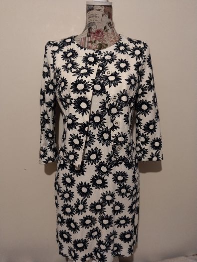 Designer Marc Cain 2 Piece Occasion Outfit, Dress & Matching Jacket