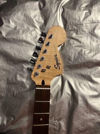 Fender mustang squier Neck fretboard with tuners machine heads electric guitar parts accessories