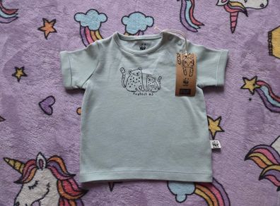 UpTo3Months, Brand-New WWF by F&F Organic Cotton Baby Top