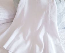 White Linen Skirt - Size 12