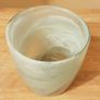 Marbled effect Grey White & Clear Glass Vase/ Plant Pot Image 2