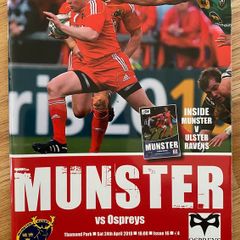 2010 Munster v Ospreys - Magners League Programme