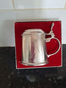Newlands Golf Club pro patria pewter tankard