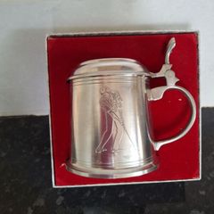 Newlands Golf Club pro patria pewter tankard