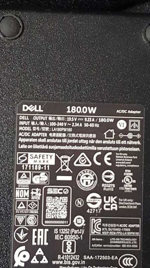 Dell 180w round pin