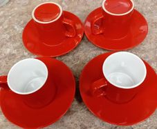 Espresso cups and saucers x 4