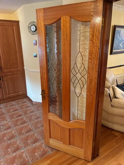Interior glass and wooden doors