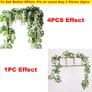Artificial Wisteria Vine Garland Plants Flowers Arts For Ceremony Home Wedding Decoration Image 3