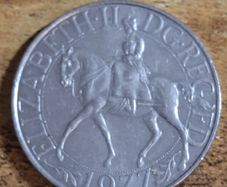 1977 Great Britain 25 Pence Silver Jubilee Elizabeth II Commemorative Coin - free standard postage