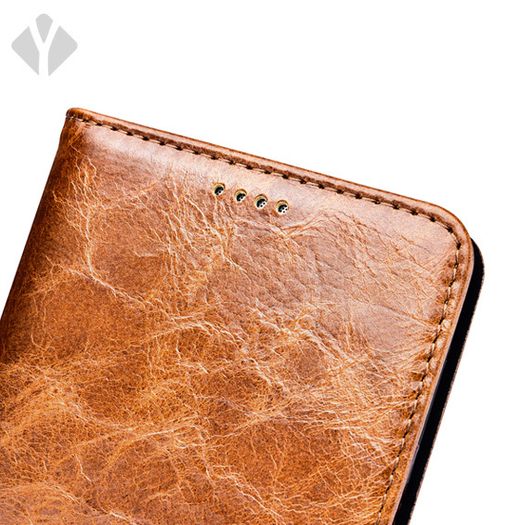 Samsung Note 7 Vintage Oil Wax Leather Folio Case