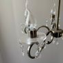 5-Light Antique Brass Chandelier with Glass Droplets (2 available) Image 4