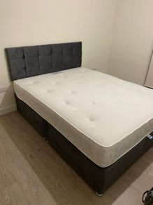 Brand New Stylish single Divan Beds.. Multiple Options Of Headboards. Tufted Memory Foam Mattresses Available. Drawers Storage Available