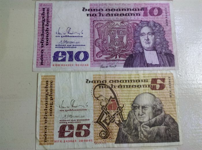 Ireland  B Series Banknote Set