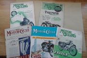 5 x Vintage Motorcycling Magazine From The 1940's &amp; 50's