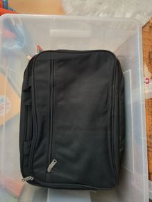 Black laptop bag